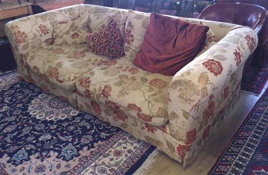 Large upholstered settee